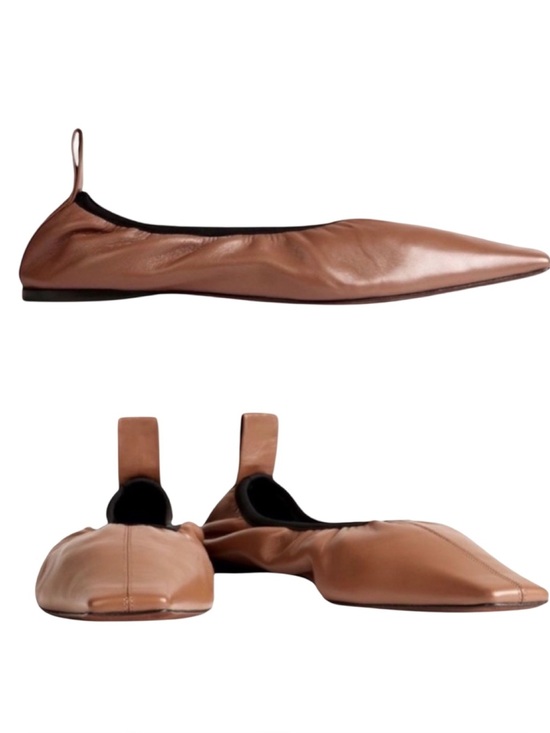 Proenza Schouler Shoes - NIB PROENZA SCHOULER Kristie Ballet Flat Brown Square Toe Minimalist Neutral 41